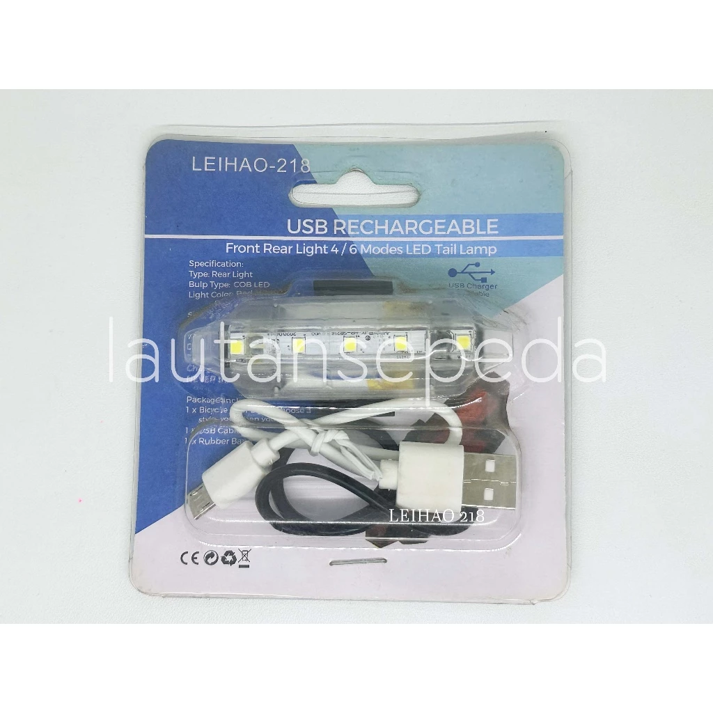 Lampu Belakang Sepeda Leihao-218